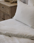 “Whistler” Frayed Linen Pillowcases - KULALA Living