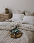 “Sable” Linen Quilted Coverlet - KULALA Living