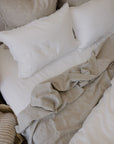 “Sable” Linen Flat Sheet - KULALA Living