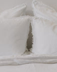 “Whistler” Frayed Linen Pillowcases - KULALA Living