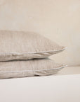 "Rowie" Piped Linen Pillowcases