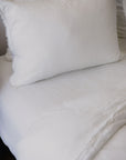 “Whistler” Frayed Linen Pillowcases - KULALA Living