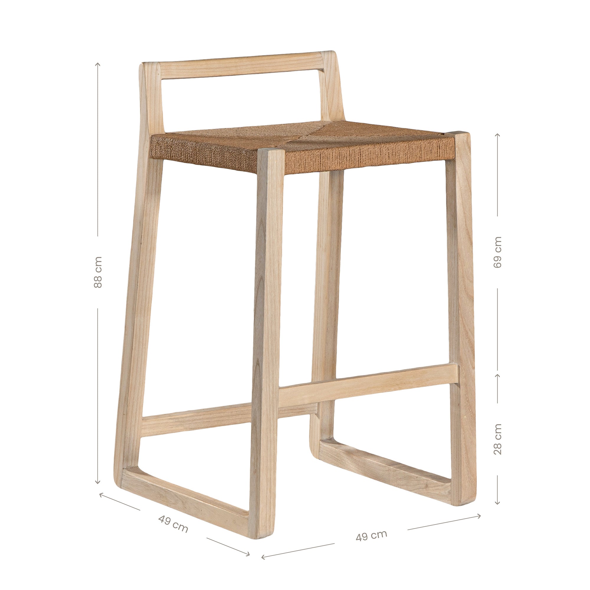 Adanna Timber & Loom Barchair Natural - KULALA Living