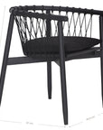 Sumbe Teak Dining Chair | Black - KULALA Living