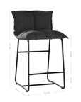 Carlisle Fabric Counter Chair Slate