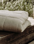 “Sable” Linen Quilted Coverlet - KULALA Living