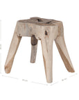 Kosi Hand-Carved Teak Root Stool Natural - KULALA Living