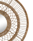 Layla Rattan Wall Mirror