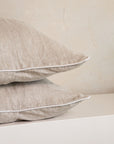 "Rowie" Piped Linen Pillowcases