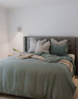"Sea Mist" Linen Duvet Cover - KULALA Living