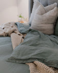 "Sea Mist" Linen Duvet Cover - KULALA Living