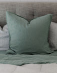 "Sea Mist" Linen European Pillowcases - KULALA Living