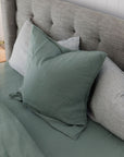 "Sea Mist" Linen European Pillowcases - KULALA Living