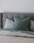 "Sea Mist" Linen European Pillowcases - KULALA Living