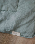 "Sea Mist" Linen Quilted Coverlet - KULALA Living