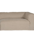 Natural linen modular sofa with plush upholstery, offering a relaxed and comfortable seating option for modern living spaces
