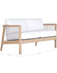 Tendi Timber Two Seater Outdoor Sofa - KULALA Living