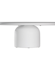 Ayanda coffee table in white with sculptural organic form and smooth matte finish.