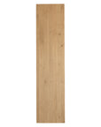 Bajo Entertainment Unit in natural oak with four flat-panel doors and a low-profile design.