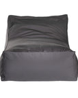 Charcoal sunlounger bean bag for outdoor relaxation, featuring durable fabric and ergonomic shape. Ideal for poolside lounging, garden seating, or creating a casual chill-out area