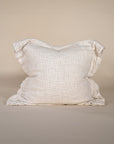 Harvest Square Linen Cushion Cover Ivory - KULALA Living