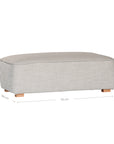 A versatile wheat modular ottoman with soft linen upholstery, designed for effortless comfort and modern living. Perfect as a standalone piece or paired with matching modular seating