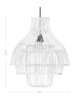 Juuma Rattan Pendant in White - KULALA Living