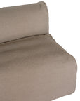 Natural linen modular sofa with plush upholstery, offering a relaxed and comfortable seating option for modern living spaces