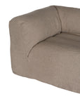 Natural linen modular sofa with plush upholstery, offering a relaxed and comfortable seating option for modern living spaces