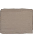 Natural linen modular sofa with plush upholstery, offering a relaxed and comfortable seating option for modern living spaces