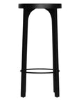 Lola Oak Barstool Black