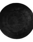 Handcrafted magnesium oxide coffee table with a natural finish, showcasing organic grain patterns for a refined aesthetic