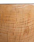Handcrafted magnesium oxide coffee table with a natural finish, showcasing organic grain patterns for a refined aesthetic
