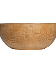 Handcrafted magnesium oxide coffee table with a natural finish, showcasing organic grain patterns for a refined aesthetic