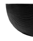 Handcrafted magnesium oxide coffee table with a natural finish, showcasing organic grain patterns for a refined aesthetic