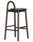 Milo barchair espresso with sculptural ashwood timber form designed for modern organic australian dining and kitchen spaces