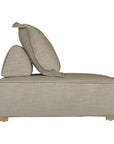 A versatile modular lounge chair in moss upholstery, designed for ultimate comfort with a deep seat and plush back cushion. Perfect for modern, relaxed interiors