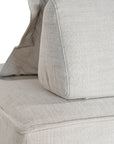 A versatile modular lounge chair in wheat upholstery, designed for ultimate comfort with a deep seat and plush back cushion. Perfect for modern, relaxed interiors