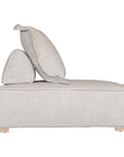 A versatile modular lounge chair in wheat upholstery, designed for ultimate comfort with a deep seat and plush back cushion. Perfect for modern, relaxed interiors