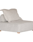A versatile modular lounge chair in wheat upholstery, designed for ultimate comfort with a deep seat and plush back cushion. Perfect for modern, relaxed interiors