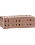 Concrete penny coffee table with modern cut-out design