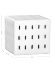 Niche Concrete Side Table White
