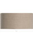 A neutral-toned linen wall light shade with a minimalist curved design. This sophisticated fabric shade brings a soft, warm ambiance to any space, perfect for modern and natural-inspired interiors.