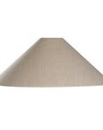 Kulala Living linen cone lampshade in a natural hue. A timeless, versatile design perfect for table lamps and pendant lighting