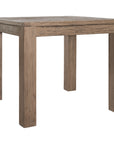 Solid reclaimed teak wood side table with a rustic natural finish, perfect for adding organic charm and functionality to living spaces