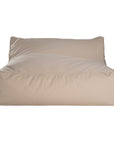 Sand lounge bean bag for outdoor relaxation, featuring durable fabric and ergonomic shape. Ideal for poolside lounging, garden seating, or creating a casual chill-out area