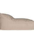 Sand lounge bean bag for outdoor relaxation, featuring durable fabric and ergonomic shape. Ideal for poolside lounging, garden seating, or creating a casual chill-out area