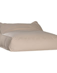 Sand lounge bean bag for outdoor relaxation, featuring durable fabric and ergonomic shape. Ideal for poolside lounging, garden seating, or creating a casual chill-out area.