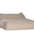 Sand lounge bean bag for outdoor relaxation, featuring durable fabric and ergonomic shape. Ideal for poolside lounging, garden seating, or creating a casual chill-out area.