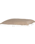 Sand bean bag outdoor pillow with soft fabric, perfect for casual lounging and relaxed living spaces.